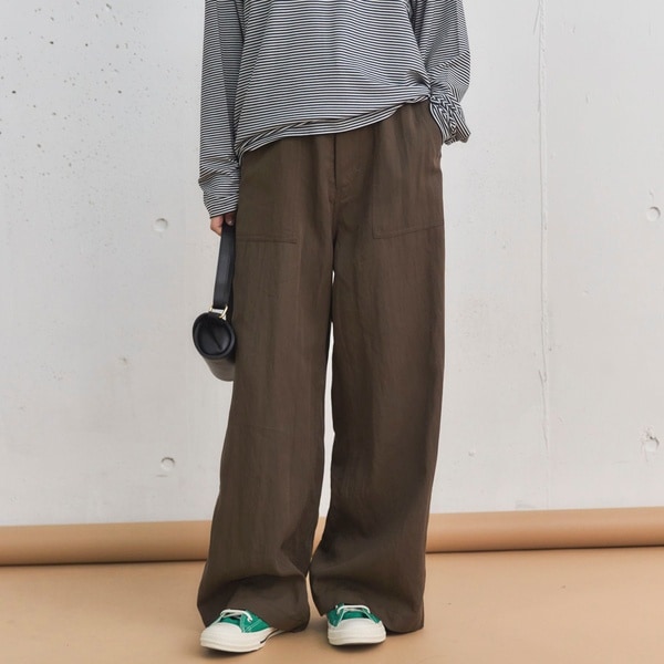 ドゥ アルシーヴ（Doux archives）/【セットアップ対応】ワイドベイカーパンツ
