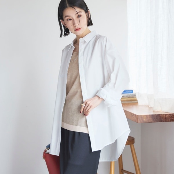 ドゥ アルシーヴ（Doux archives）/ベーシックオーバーシャツ／