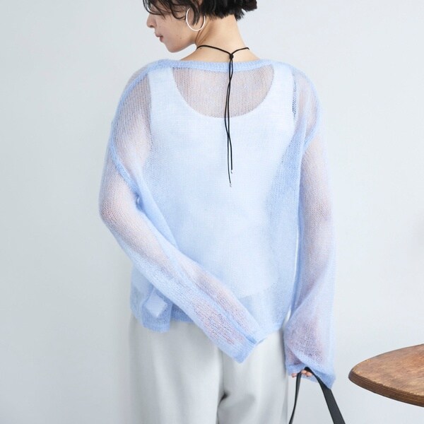 ドゥ アルシーヴ（Doux archives）/シアーモヘアニットプルオーバー