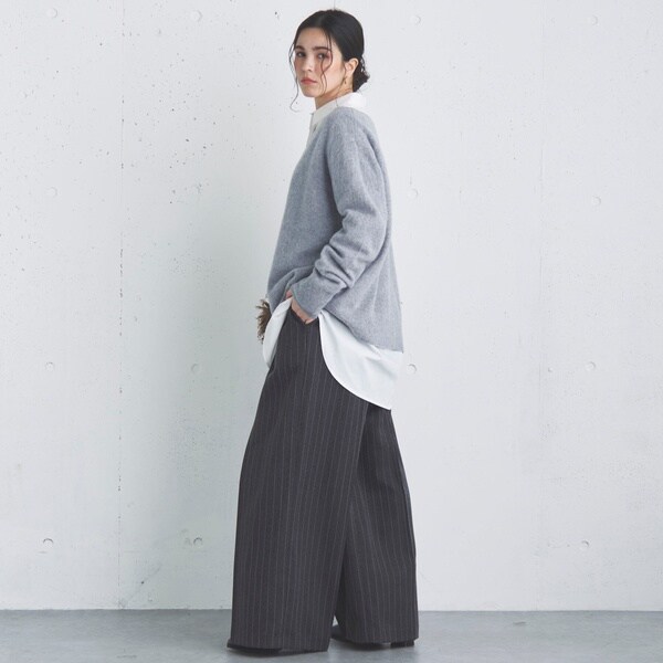 ドゥ アルシーヴ（Doux archives）/カシミヤウールキーネックニット