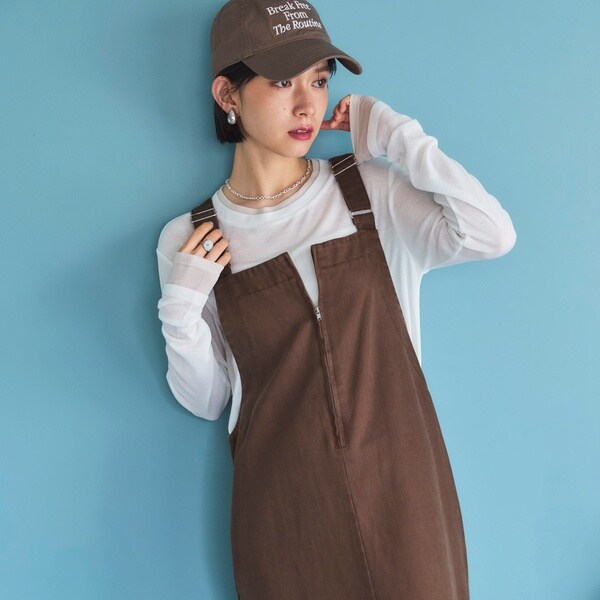 ドゥ アルシーヴ（Doux archives）/ピグメント加工フロントZIP