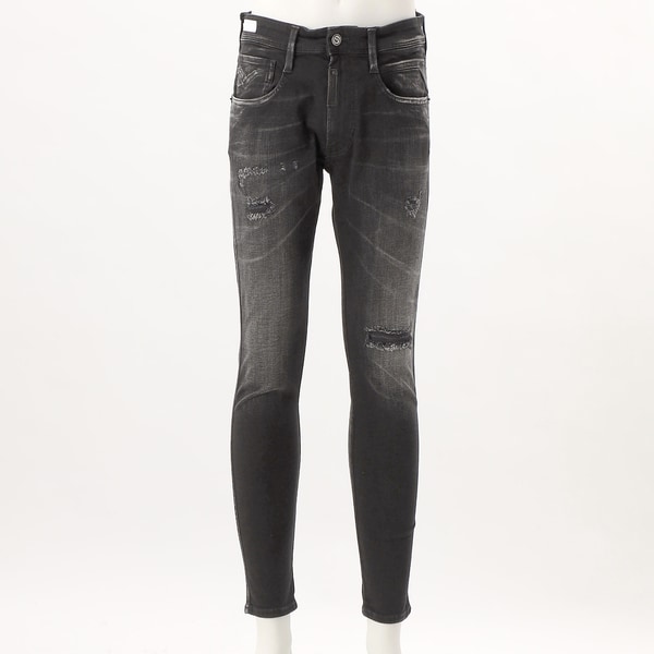 リプレイ（REPLAY）/スーパースリムBRONNY MAESTRO ブラックストレッチデニム