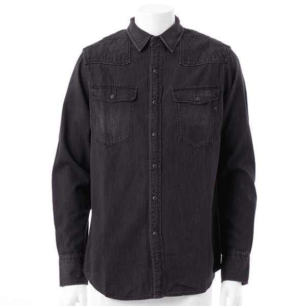 リプレイ（REPLAY）/ブラックデニム ウエスタンシャツ