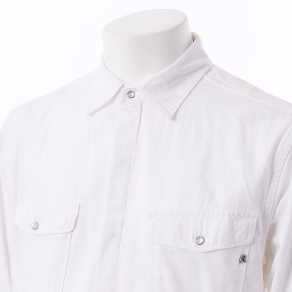 リプレイ（REPLAY）/ホワイトコットンツイルシャツ リプレイ（REPLAY）/ホワイトコットンツイルシャツ