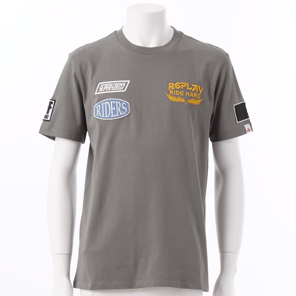 リプレイ（REPLAY）/ヘビーピュアコットンジャージーモトクロスTシャツ