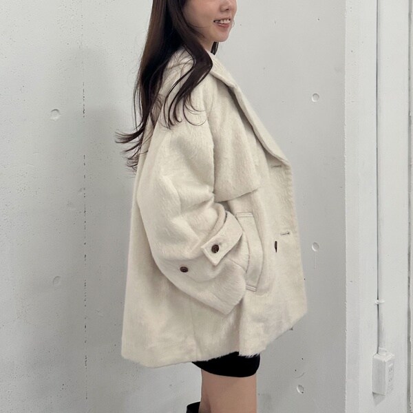 NEW】アルシーヴ（archives）/シャギーダブルミドルコート