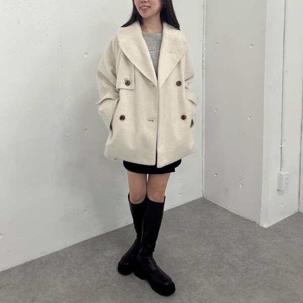 アルシーヴ（archives）/シャギーダブルミドルコート NEW】アルシーヴ（archives）/シャギーダブルミドルコート