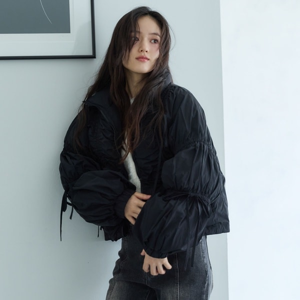 アルシーヴ（archives）/リボンシャ−リング中綿ブルゾン