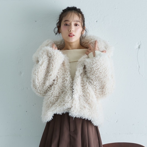 アルシーヴ（archives）/プードルファーショートコート／