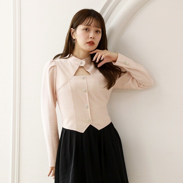 チーク（Cheek）/バルーンドッキングボウタイミニワンピースの通販は