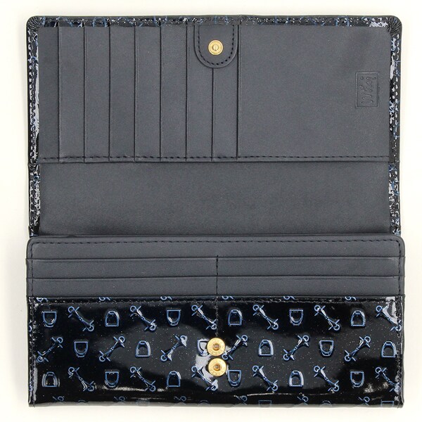 ホワイ（WHY）/ハーネスパテント フラップロングウォレット