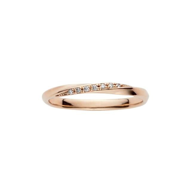 LAH（LAH）/K10PG ダイヤモンド0．03ct リング(#7)