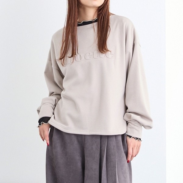 ニコルホワイト（NICOLE WHITE）/裏シャギーエンボスプルオーバーの通販は 5,581円