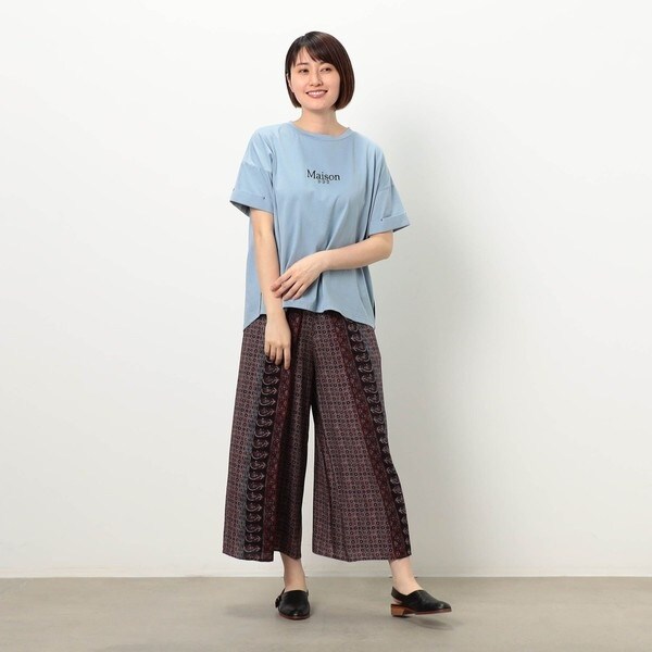 ニコルホワイト（NICOLE WHITE）/【WALDO】パネル柄プリントパンツ