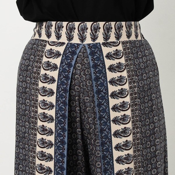 ニコルホワイト（NICOLE WHITE）/【WALDO】パネル柄プリントパンツの