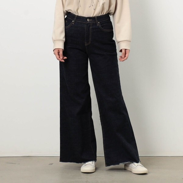 ニコルホワイト（NICOLE WHITE）/【WALDO】カットオフワイドデニムパンツ