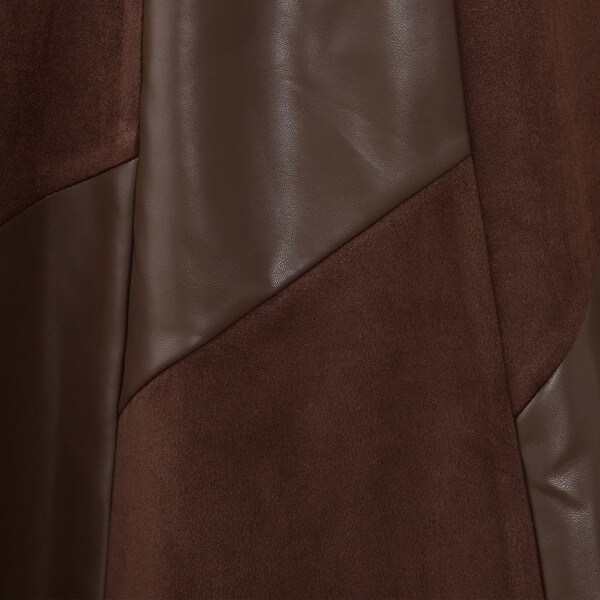 ニコルホワイト（NICOLE WHITE）/【WALDO】合皮ドッキングフレア