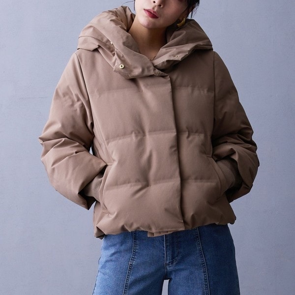 ニコルホワイト（NICOLE WHITE）/シームレスダウンブルゾン