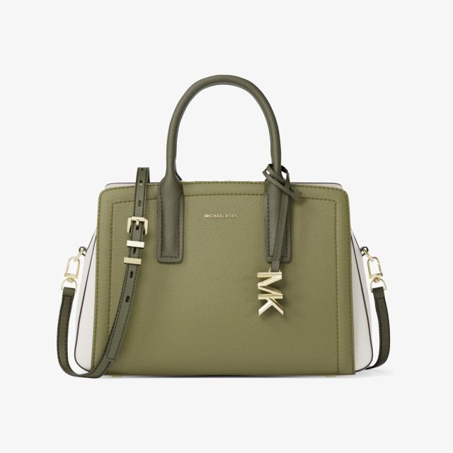 マイケル・コース（Michael Kors）/LAILA カラーブロック ぺブルレザー サッチェル スモール