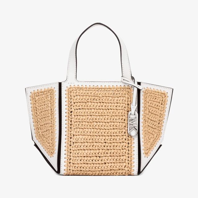 マイケル・コース（Michael Kors）/JORDI ハンドクロシェ & レザー トート スモール