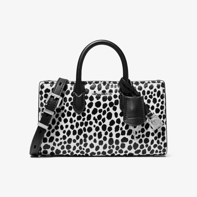 マイケル・教科課程（Michael Kors）/SCARLETT チーター刷り上げる カーフヘア 差し交わす上半身 エクストラスモール