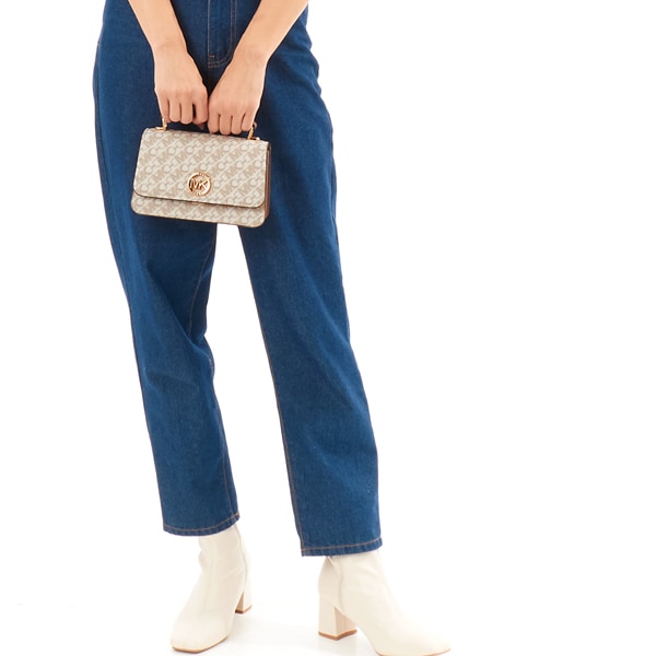 マイケル・コース（Michael Kors）/DELANCEY エンパイア シグネチャーロゴ トップハンドル チェーン クロスボディ スモール