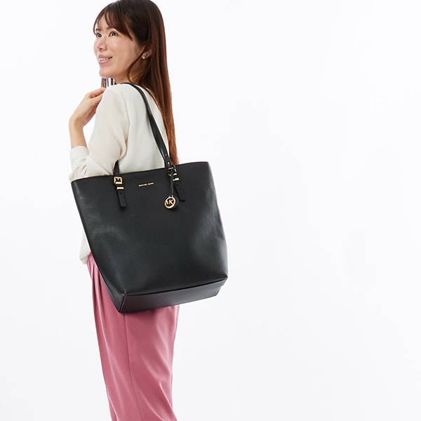 マイケル・コース（Michael Kors）/QUINN ぺブルレザー トート ラージ