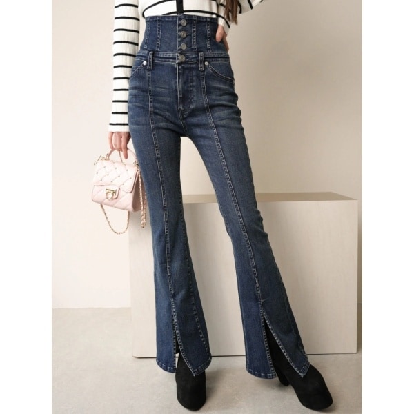 リップサービス（LIPSERVICE）/センタースリットフレアデニムパンツ