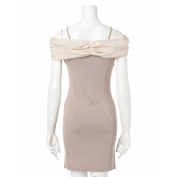 リップサービス（LIPSERVICE）/ジュエルチェーンリボンオフショル