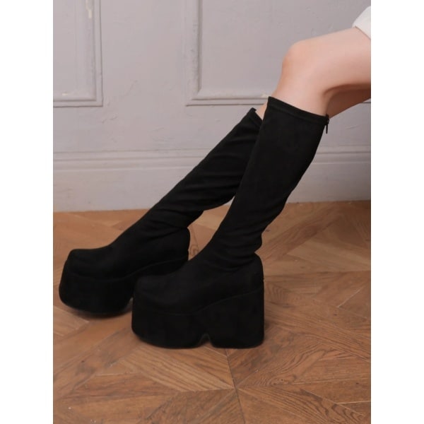 リップサービス（LIPSERVICE）/プラットフォームスクエアミドルブーツ