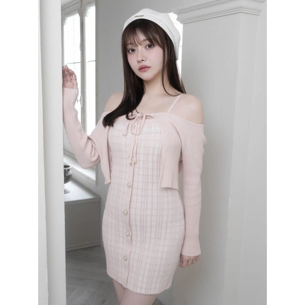 リップサービス（LIPSERVICE）/マルチパターンアンサンブルニットワンピース