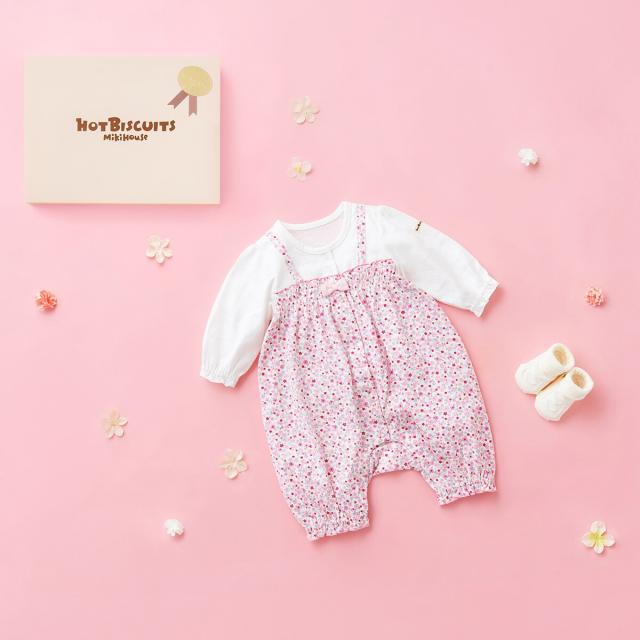 ミキハウス ホットビスケッツ（MIKIHOUSE HOT BISCUITS）/カバーオール＆ソックスセット【BOX付き】の通販は