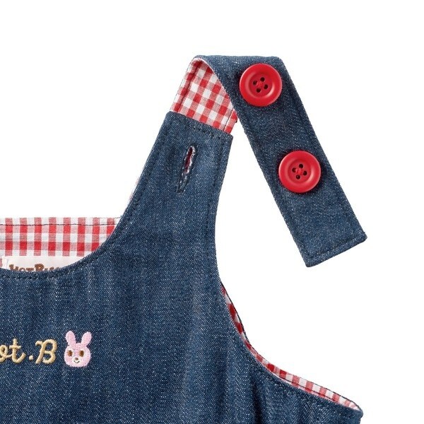 ミキハウス ホットビスケッツ（MIKIHOUSE HOT BISCUITS）/さくらんぼ刺繍 ジャンパースカート＆ブラウスセット【BOX付き】_8