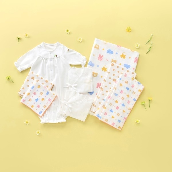 ミキハウス ホットビスケッツ（MIKIHOUSE HOT BISCUITS）/出産準備セット 通年用(無地)の通販は 12,870円