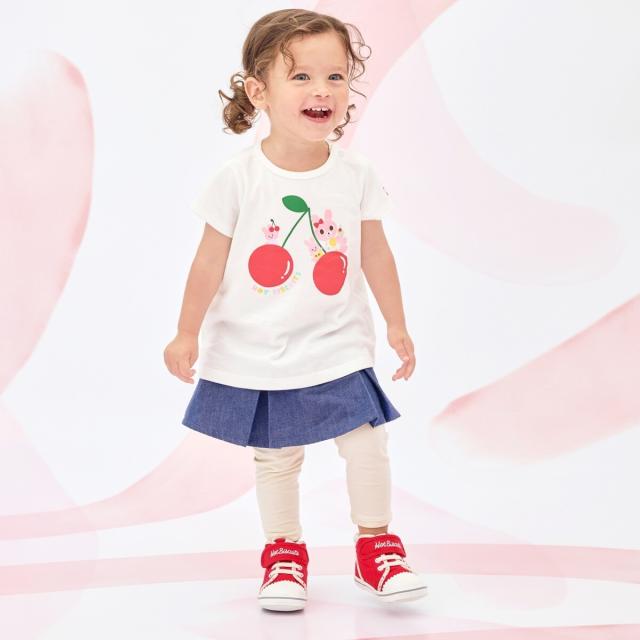 ミキハウス ホットビスケッツ（MIKIHOUSE HOT BISCUITS）/キャビット×さくらんぼ 半袖Tシャツ_5