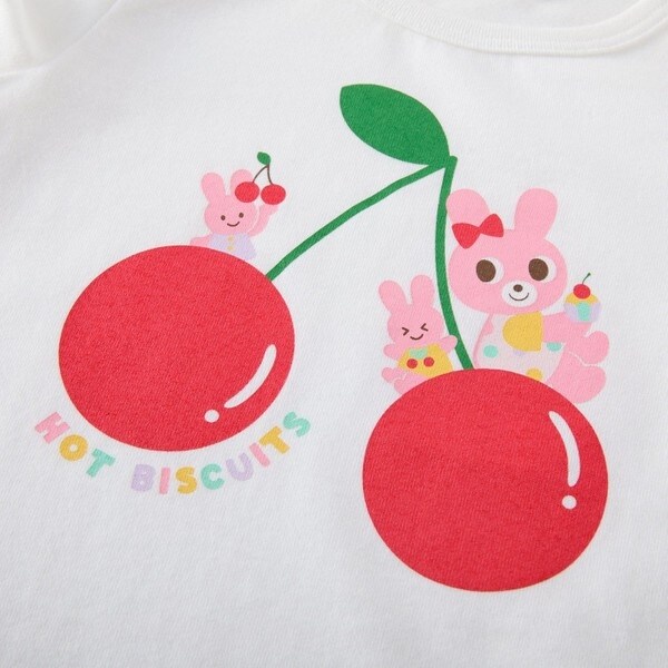 ミキハウス ホットビスケッツ（MIKIHOUSE HOT BISCUITS）/キャビット×さくらんぼ 半袖Tシャツ_3