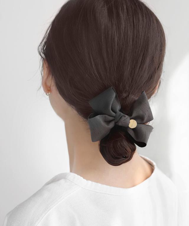 ミ　アネモネ2 ヘアクリップ　ヘアゴム パール×メタルフラワーヘアゴム | アネモネ(ANEMONE) | マルイウェブ