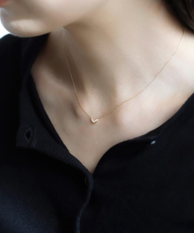 シエナロゼ（SIENA ROSE）/petit・ハートダイヤネックレス ネックレス 