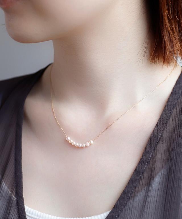 シエナロゼ　8粒パールネックレス　siena rose シエナロゼ 8粒パールネックレス siena rose （2022 COLLECTION