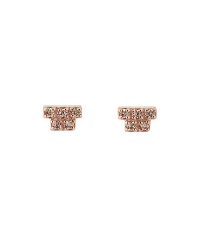 シエナロゼ（SIENA ROSE）/スタックダイヤピアス