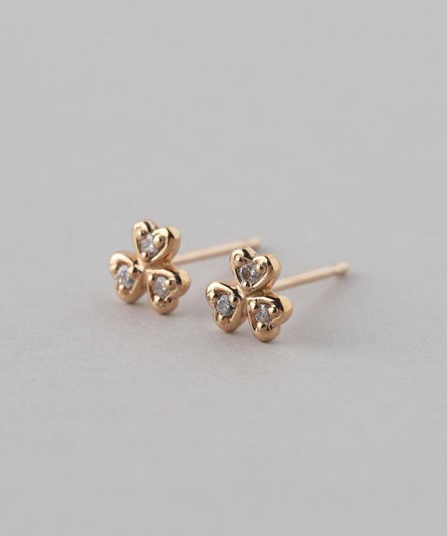 シエナロゼ（SIENA ROSE）/クローバーモチーフダイヤピアス_1