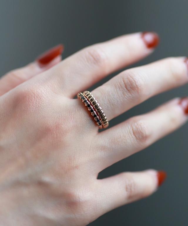 シエナロゼ（SIENA ROSE）/ROSETEN・ブラックダイヤリングの通販はau