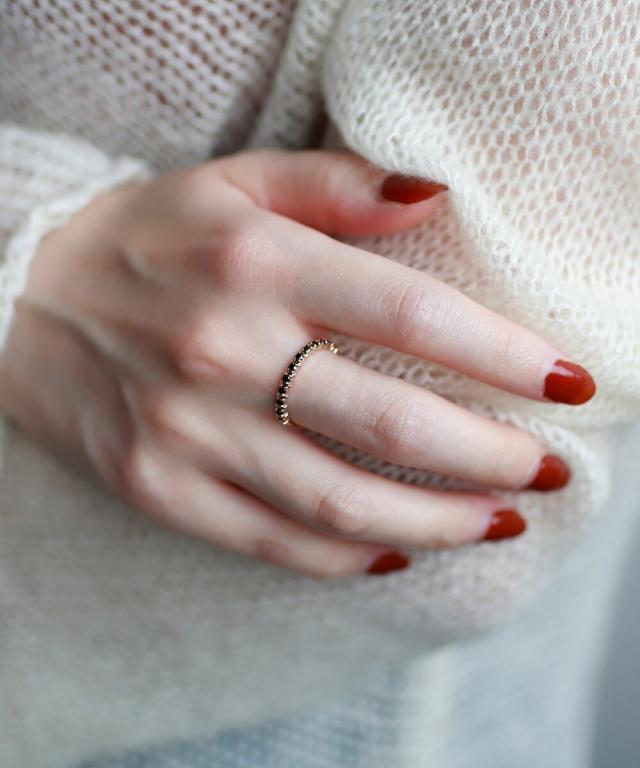 シエナロゼ　SIENA ROSE K10ブラウンダイヤ　7号 シエナロゼ（SIENA ROSE）/ROSETEN・ブラックダイヤリングの通販はau