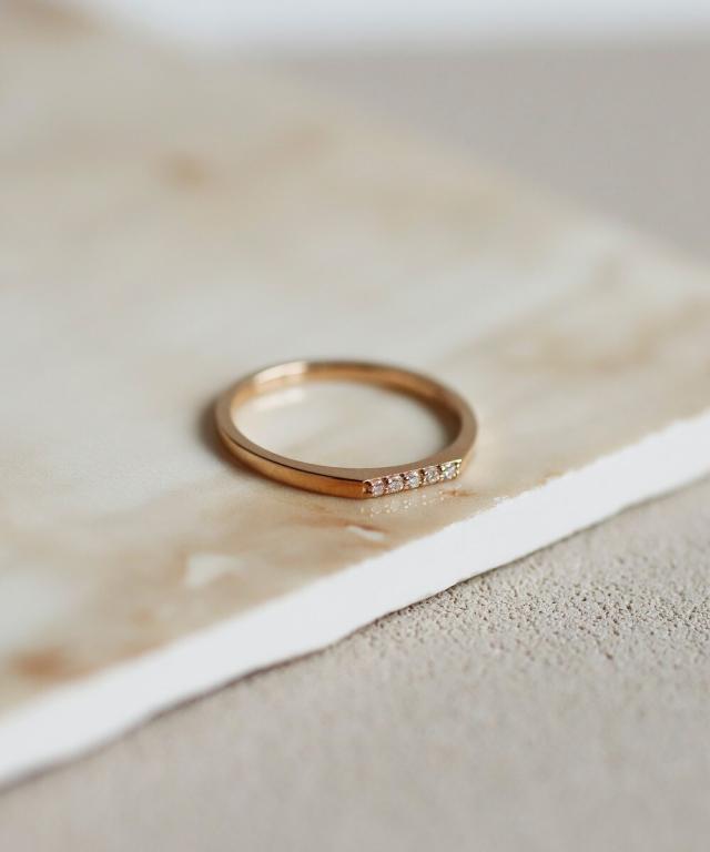 【ねこずき様】SIENA ROSE デザインダイヤリング1粒エタニティ#11 ねこずき様】SIENA ROSE デザインダイヤリング1粒エタニティ#11 ねこずき