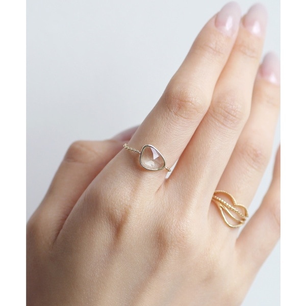 シエナロゼ(SIENA ROSE)/GEMSTONE・チェーンリング[グリーン シエナロゼ(SIENA ROSE)/GEMSTONE・チェーンリング[グリーン
