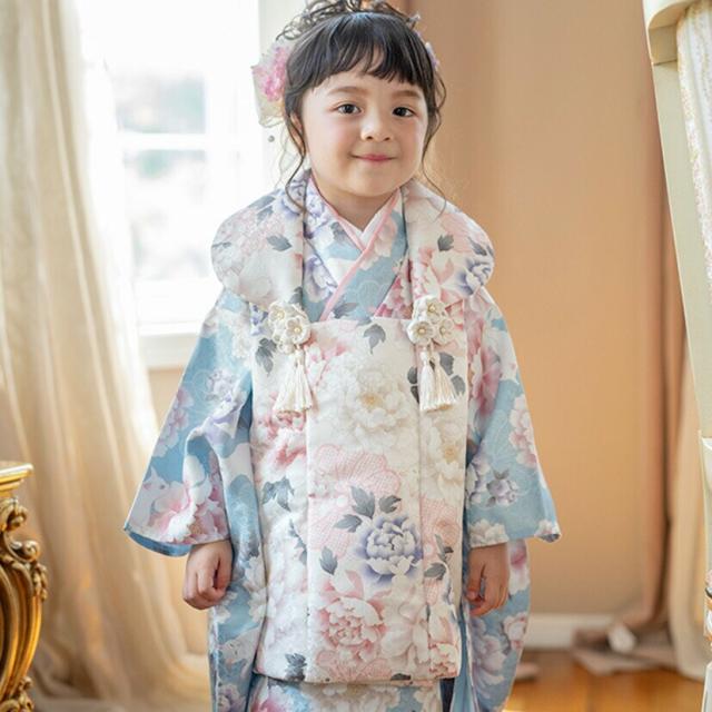 キャサリンコテージ（Catherine Cottage）/花柄織入り着物ワンピース