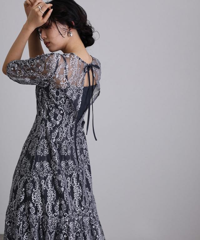 atlo★　アトロ　ドレス　オケージョン　結婚式　Mサイズ　オフショル　大人上品 atlo☆ アトロ ドレス オケージョン 結婚式 Mサイズ オフショル