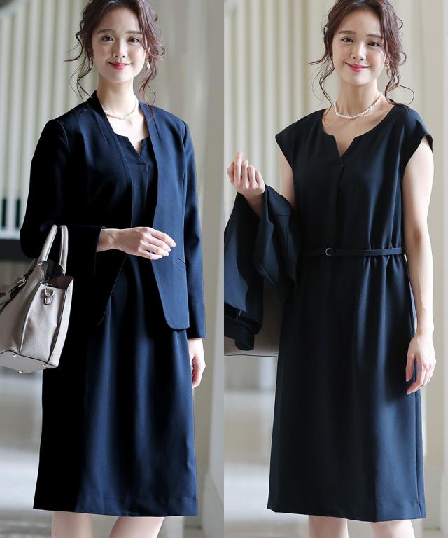 プールヴー（PourVous）/ママ母 親レディース ワンピース スーツ入園式 入学式 卒園式 卒業式 七五三セレモニー フォーマル