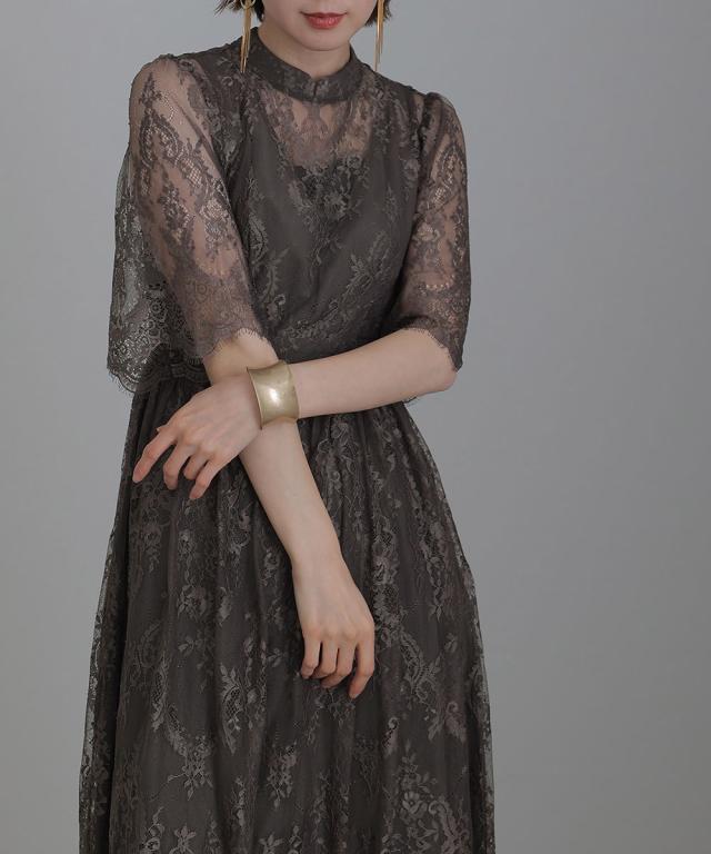 atlo パーティドレス atlo ドレス 結婚式 パーティードレス マーメイドミモレ丈＆袖