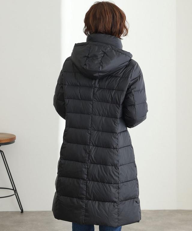 プールヴー（PourVous）/取外しフード付きスタンドカラーダウンコート